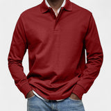 Tomáš – Elegant men's long sleeve polo