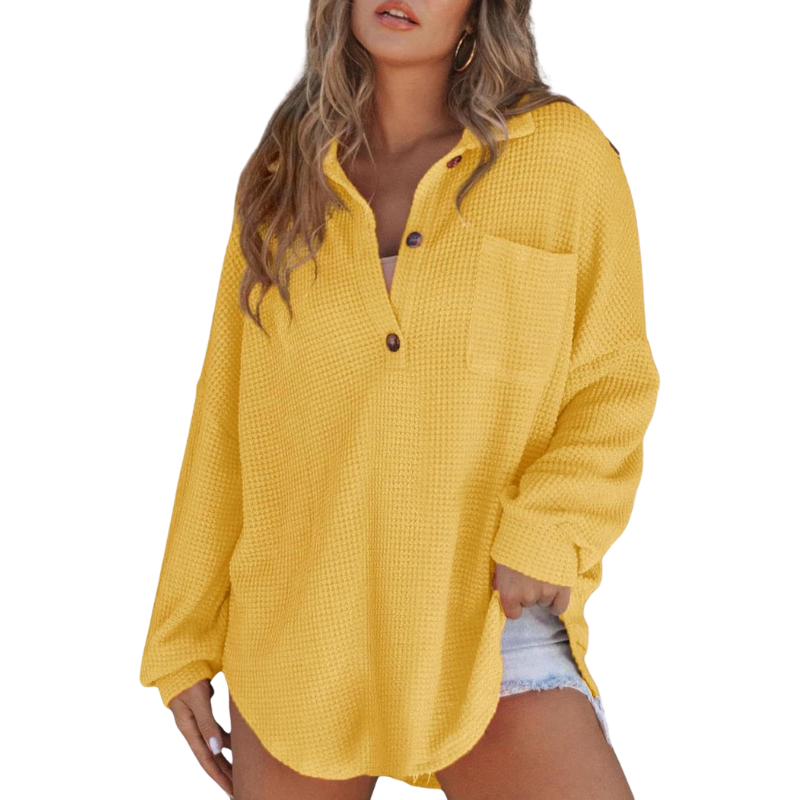 Šárka – Lightweight women's tunic blouse with V-neckline