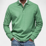 Tomáš – Elegant men's long sleeve polo