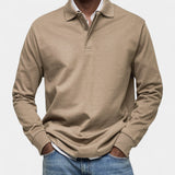Tomáš – Elegant men's long sleeve polo