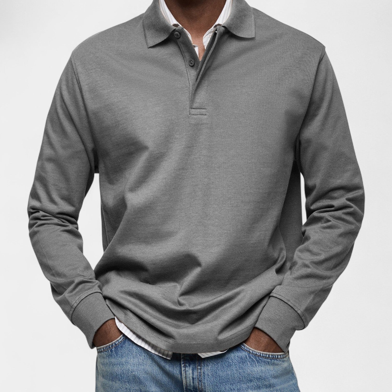 Tomáš – Elegantní penské polo s dlouhým rukávem