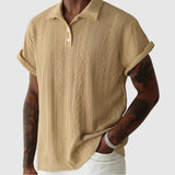 Libuše – Delicate knitted polo with textured design