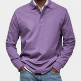 Tomáš – Elegant men's long sleeve polo