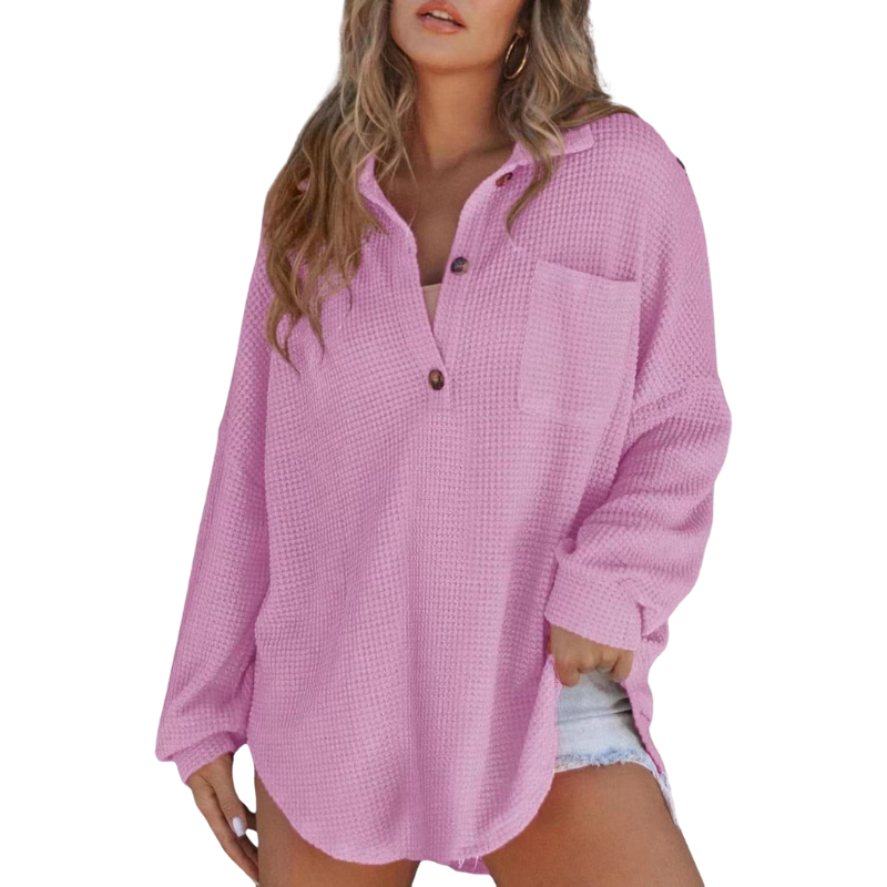 Šárka – Lightweight women's tunic blouse with V-neckline