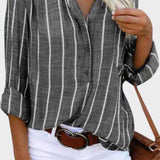 Débora - Hand-made striped shirt