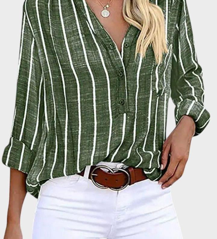 Débora - Hand-made striped shirt