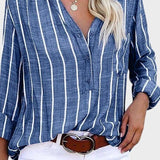 Débora - Hand-made striped shirt