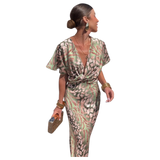 Veronika –  Elegantní zavinovací maxi šaty