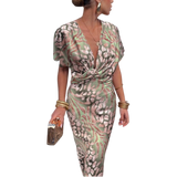 Veronika –  Elegantní zavinovací maxi šaty