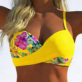 Bikini braletka styl tisk kontrast