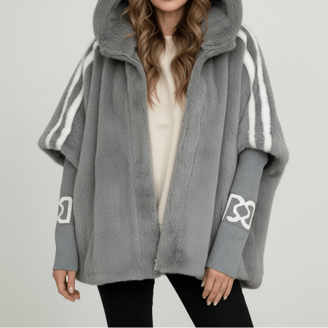 Karolína | Women's winter jacket with faux fur hood