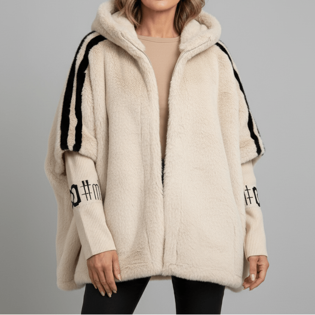 Karolína | Women's winter jacket with faux fur hood